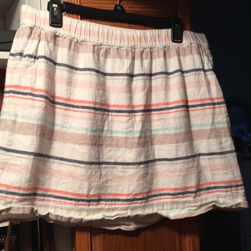 Linen blend skirt